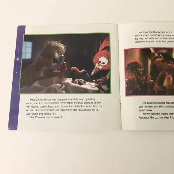 Vtg 1999 Muppets from Space Great Gonzos in the Galaxy Paperback Book - Picture 14 of 16